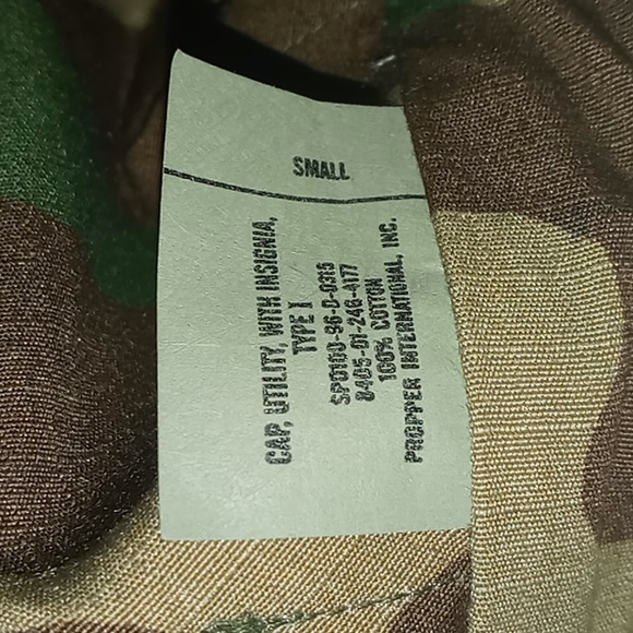 USMC Marine Corps Woodland Camo Utility Cap, NWOT - Picture 5 of 5